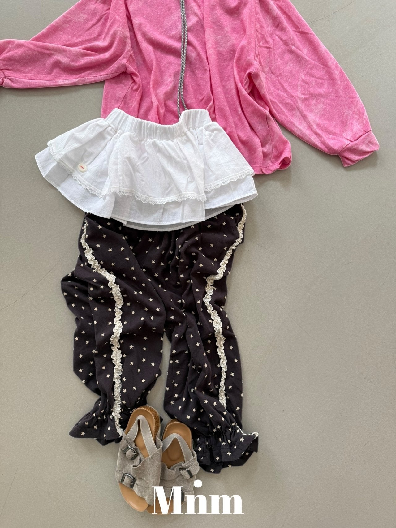【予約】layered skirt / minimal S-JM처피 레이어드