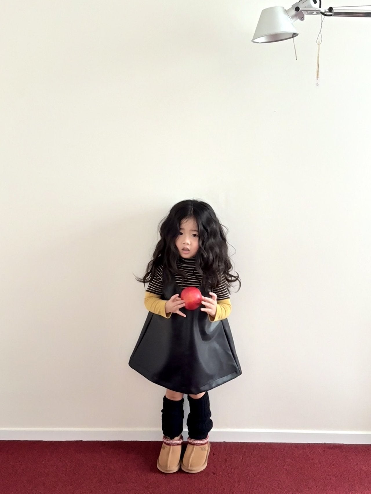 【予約】simple leather one-piece  / minimal (S-JM)