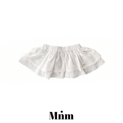 【予約】layered skirt / minimal S-JM처피 레이어드