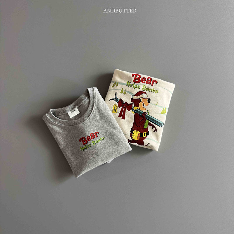 【予約】Santa Bear Tee /  andbutter (S-JM)