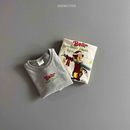 【予約】Santa Bear Tee /  andbutter (S-JM)