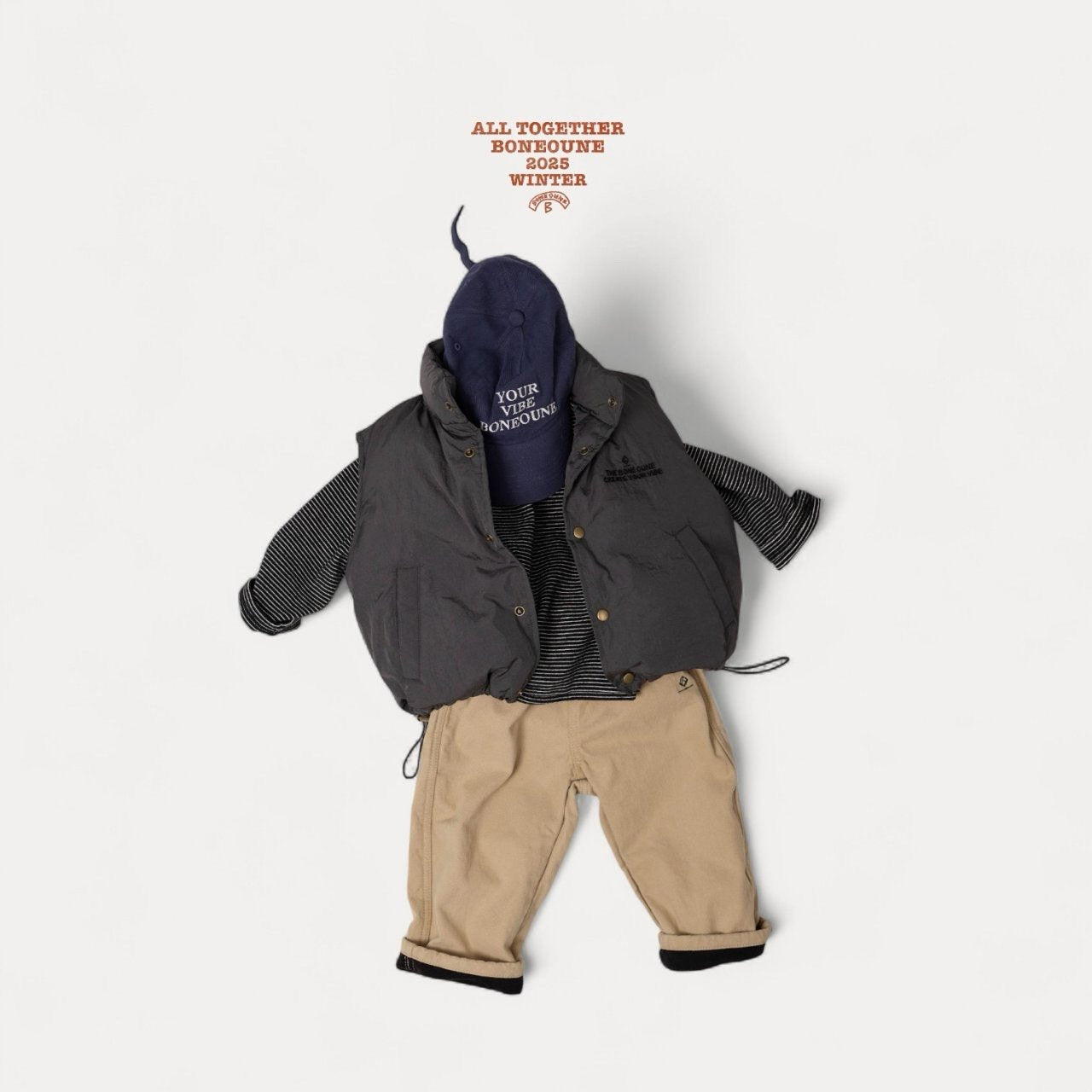 【予約】you are duck down vest / boneoune (XS-JL)