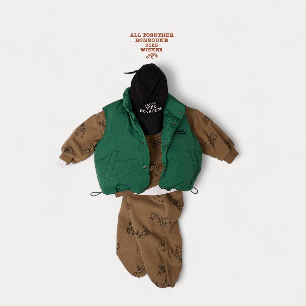 【予約】you are duck down vest / boneoune (XS-JL)