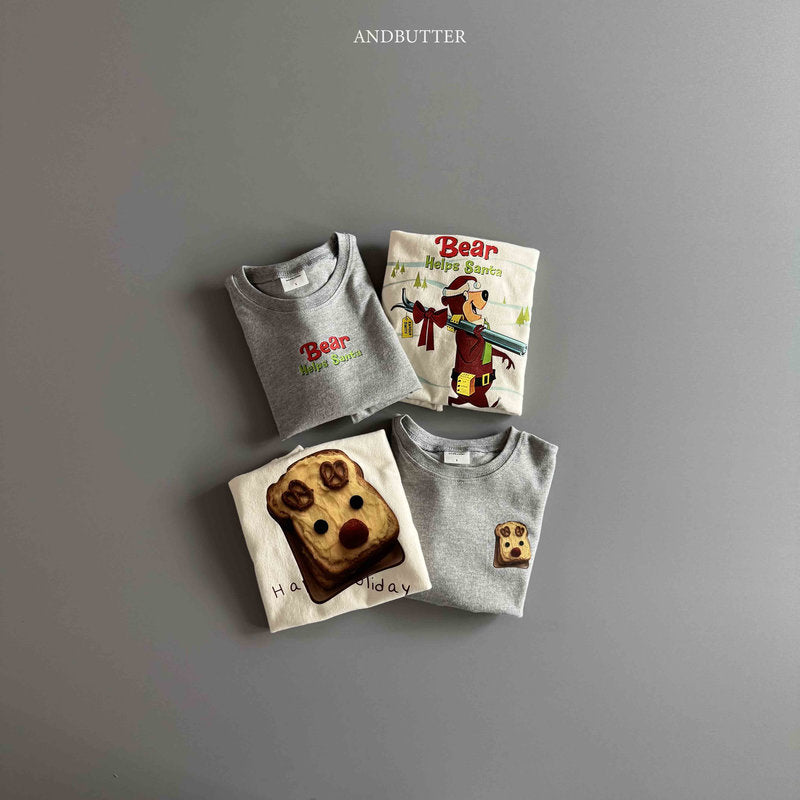 【予約】Santa Bear Tee /  andbutter (S-JM)