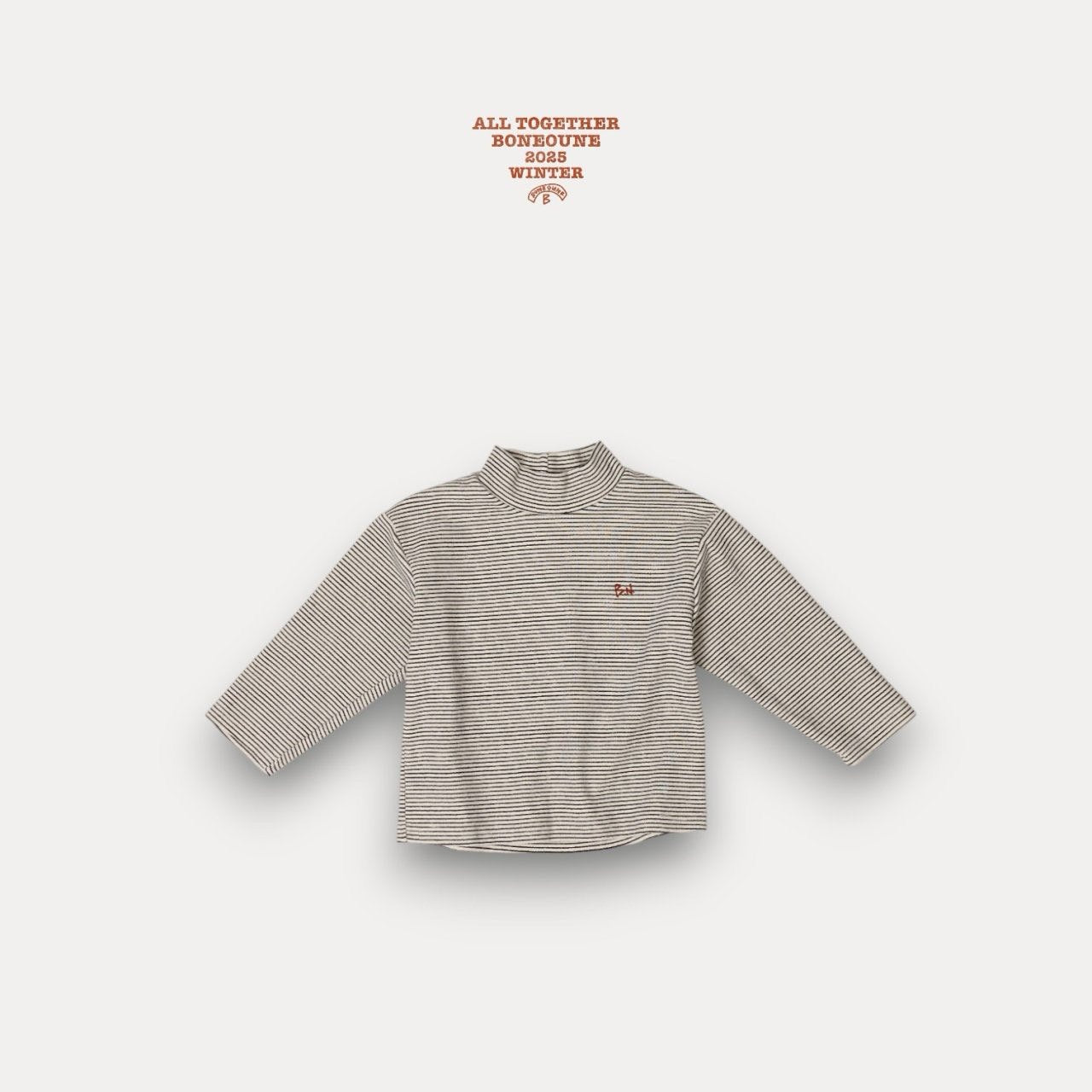 【予約】tami stripe polo T  / boneoune (XS-JL)