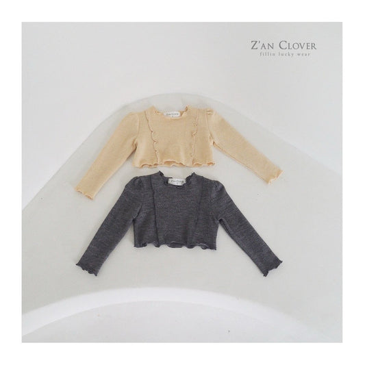 【予約】frill crop knit  /  zanclover (3-19号)