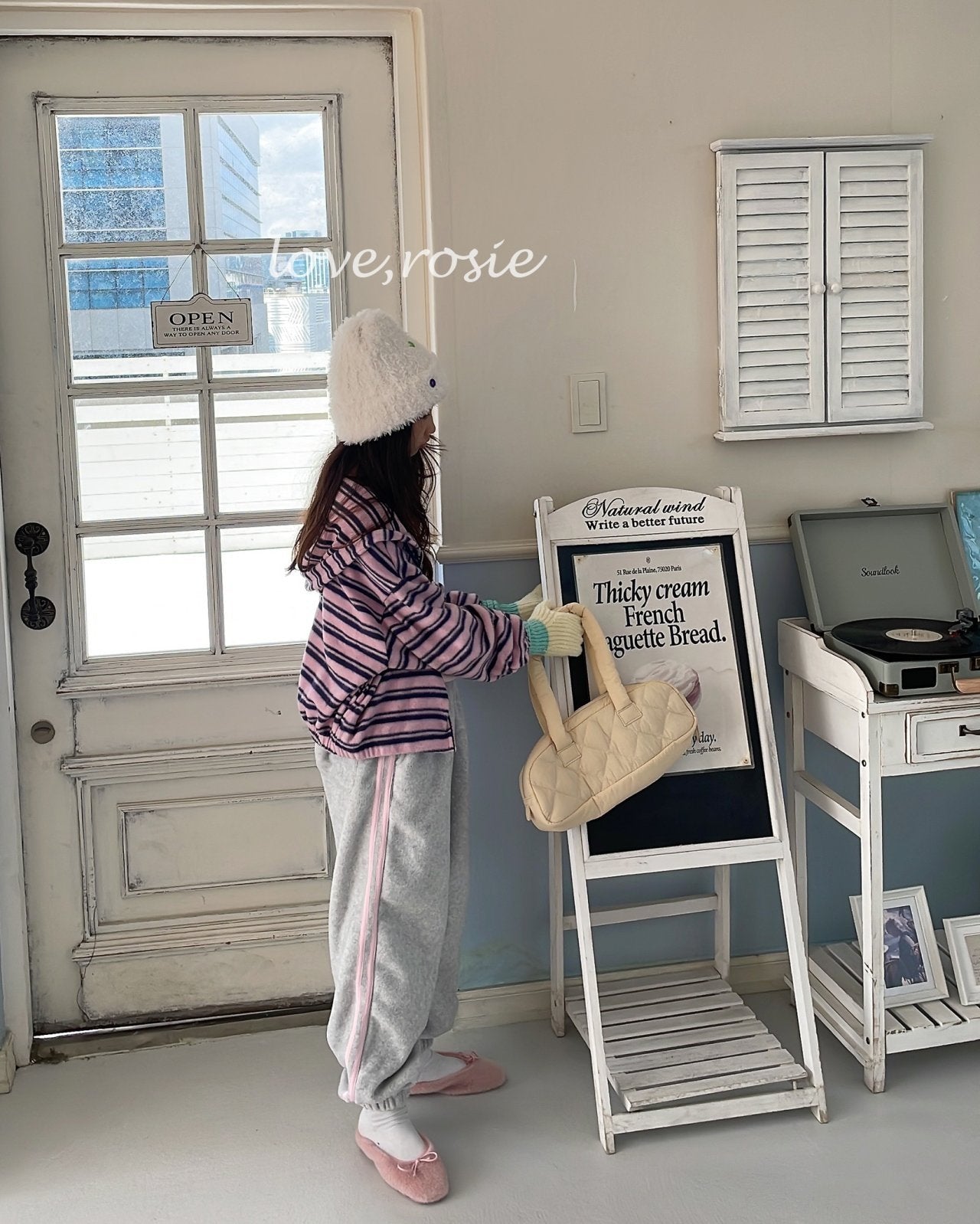 【予約】angora border zipup  / love rosie (L-2XL,adult)