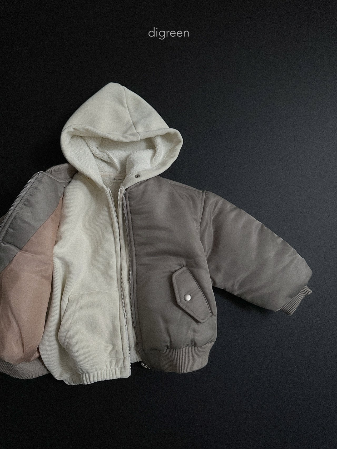 【予約】Bell Hoodie Zip up  /  digreen(S-XXL)