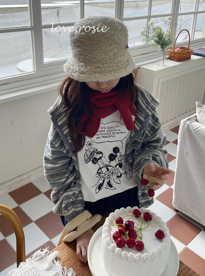 【予約】angora border zipup  / love rosie (L-2XL,adult)