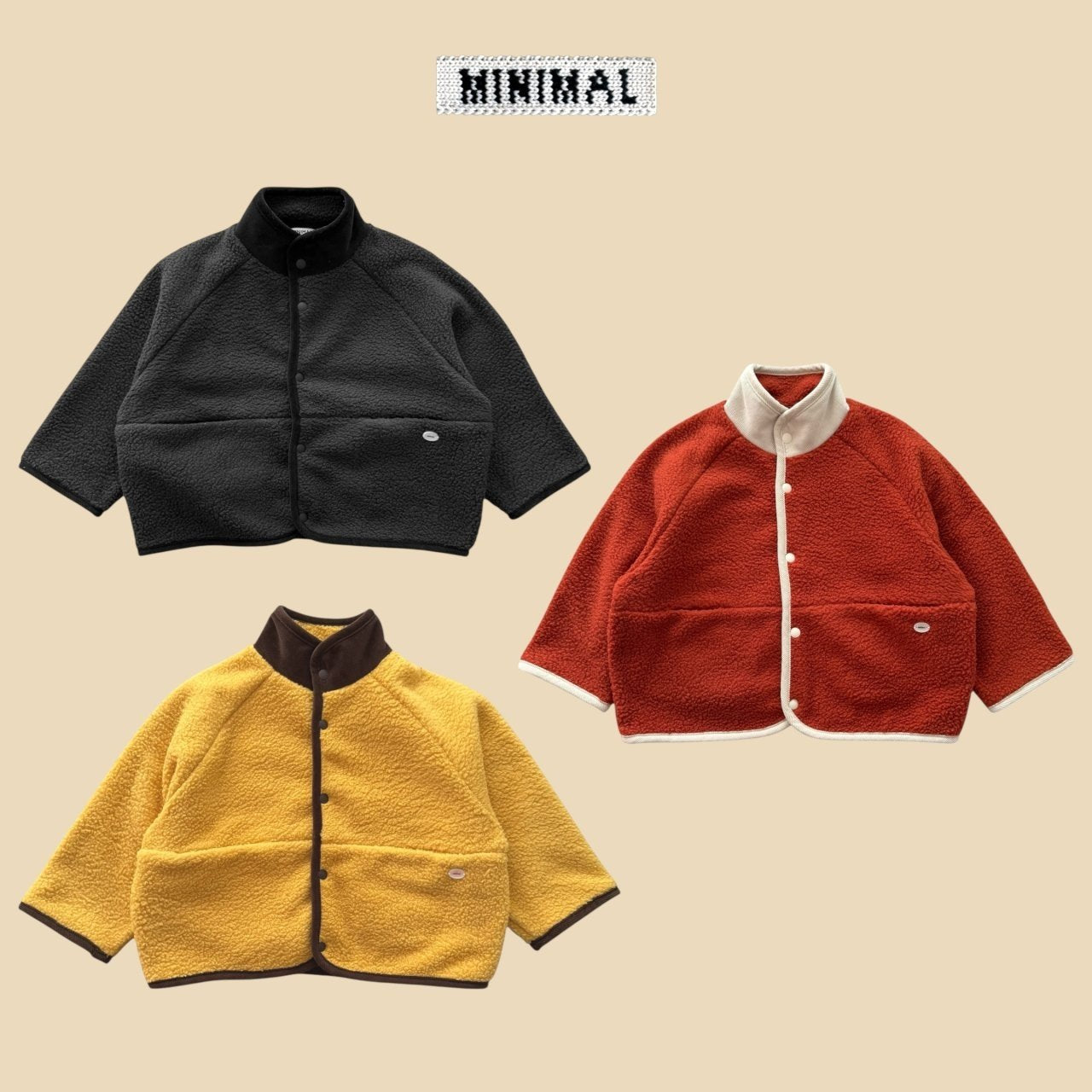 【予約】minimal color fleece  / minimal (S-JM)