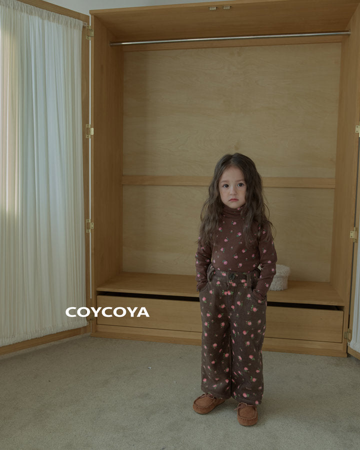 【予約】roze fleece polo T  / coycoya (XS-XL)