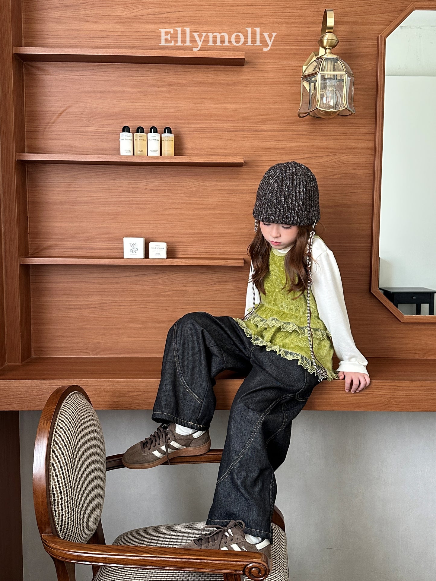 【予約】rivet curve denim pt / ellymolly (5-19号)