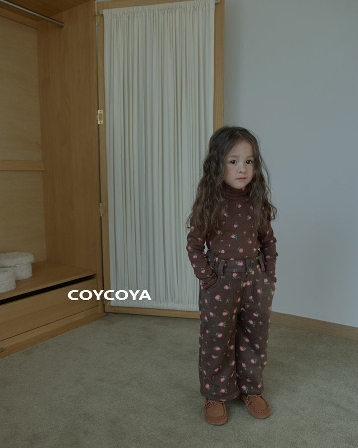 【予約】roze fleece polo T  / coycoya (XS-XL)