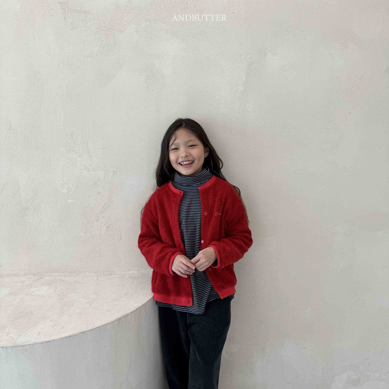 【予約】Creamy Cardigan  /  andbutter (S-JM)