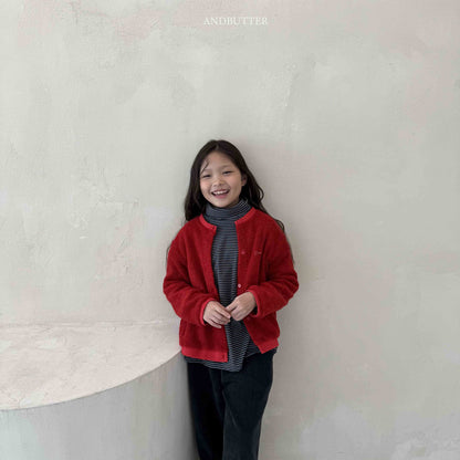 【予約】Creamy Cardigan  /  andbutter (S-JM)