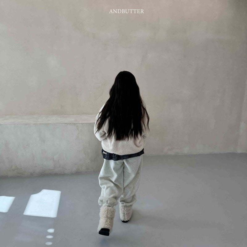 【予約】Fleece  Line Jogger Pants / andbutter(S-JM)