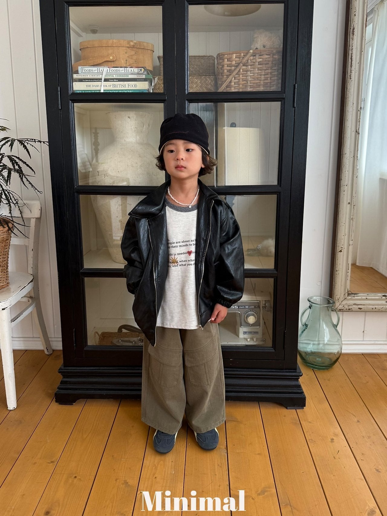 【予約】soft leather jumper / minimal (S-JM）