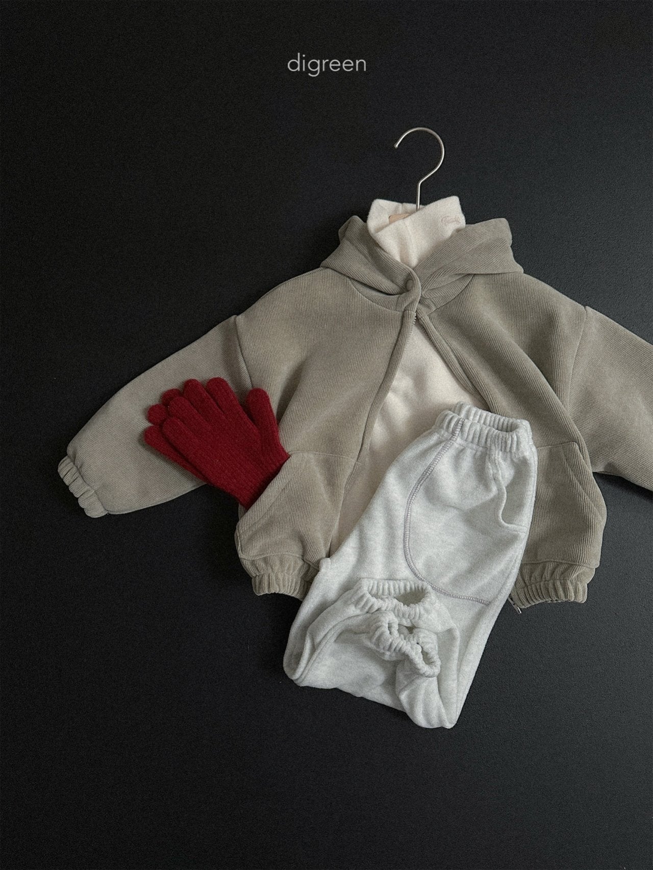 【予約】Bell Hoodie Zip up  /  digreen(S-XXL)