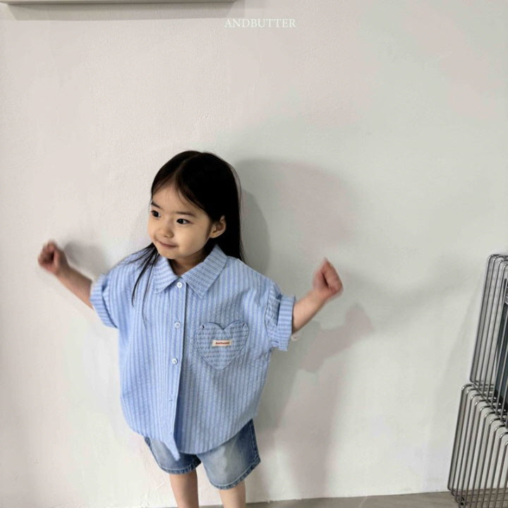 【予約】Bebe Heart Shirt / andbutter(S-JM)