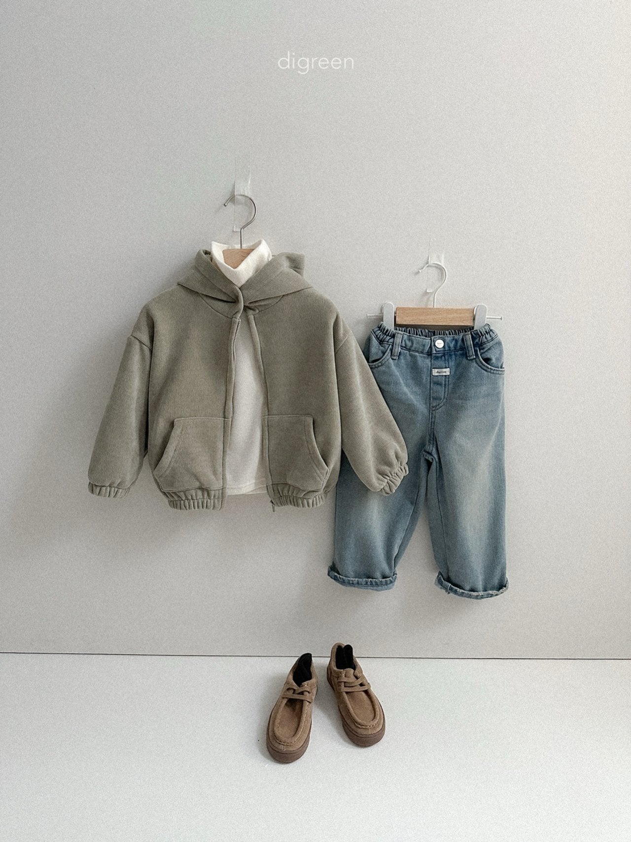 【予約】Bell Hoodie Zip up  /  digreen(S-XXL)