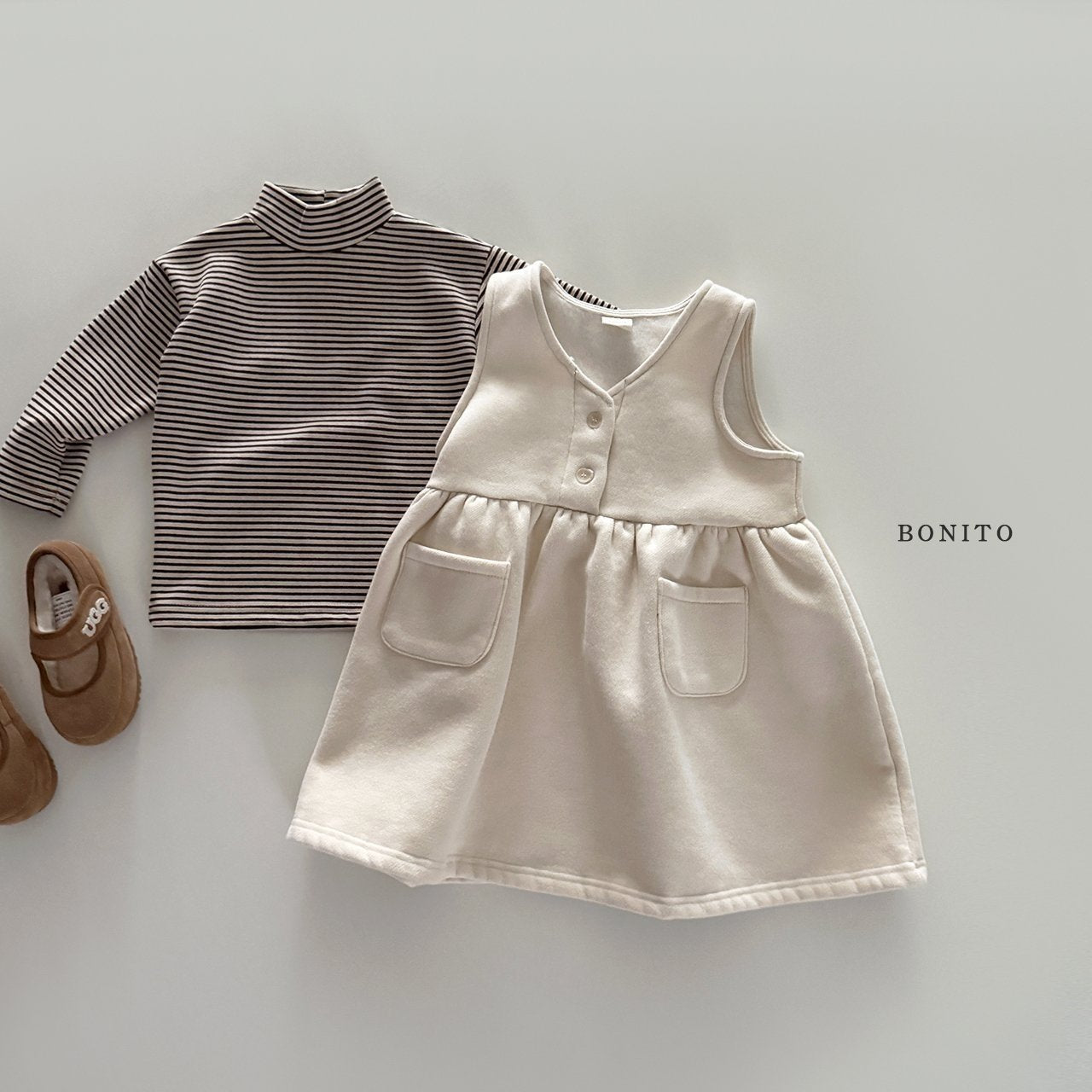 【予約】kimo one-piece  /  bonito (12m-JM)