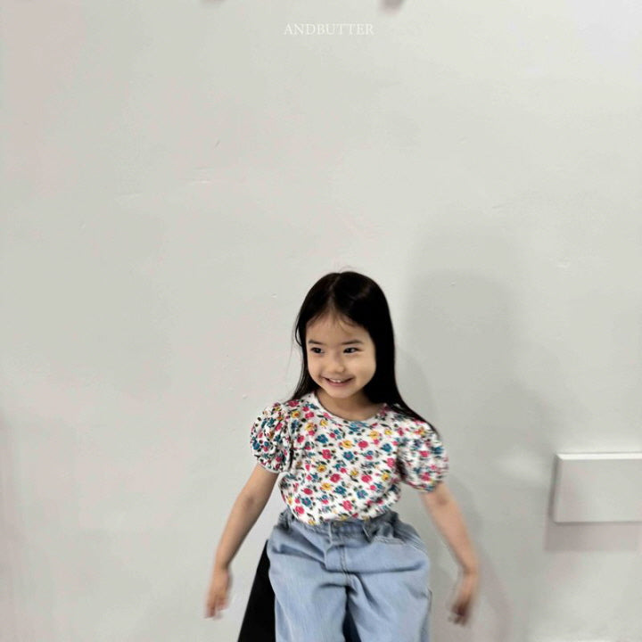 【予約】Eyelet puff T / andbutter(S-JM)