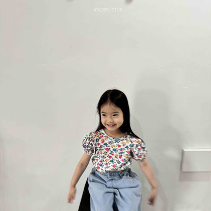 【予約】Eyelet puff T / andbutter(S-JM)