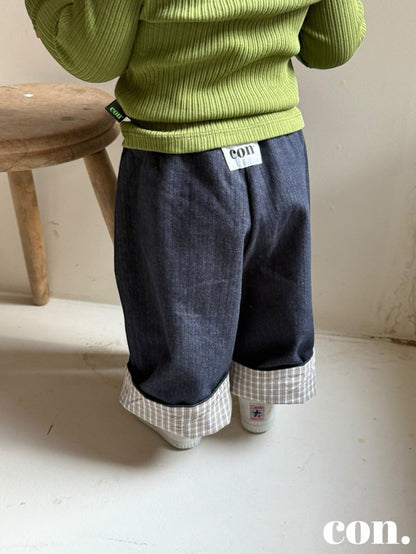 【予約】ロールアップデニム / con. (XXS-M)