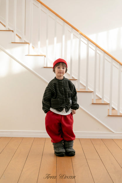 【予約】popo line cardigan  / apfel (S-2XL)