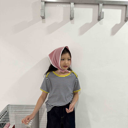 【予約】Heidi Check kerchief  / andbutter