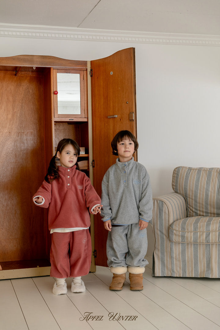 【予約】soft fleece anorak / apfel (S-JL) 달콤솜