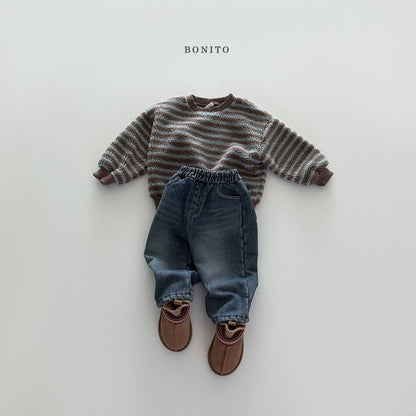 【予約】stripe boa mtm  /  bonito (12ｍ-JM) 불규칙줄덤블