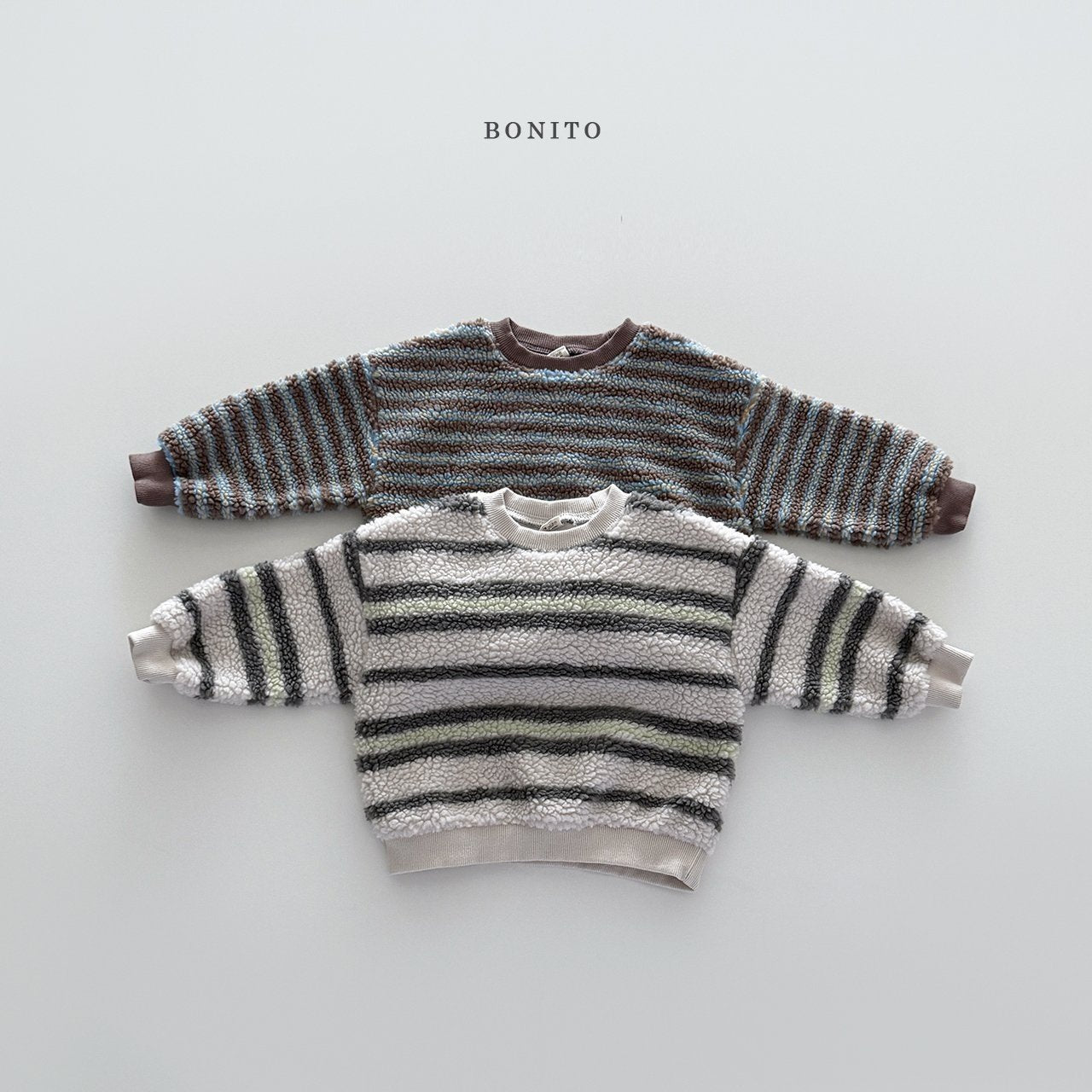 【予約】stripe boa mtm  /  bonito (12ｍ-JM) 불규칙줄덤블