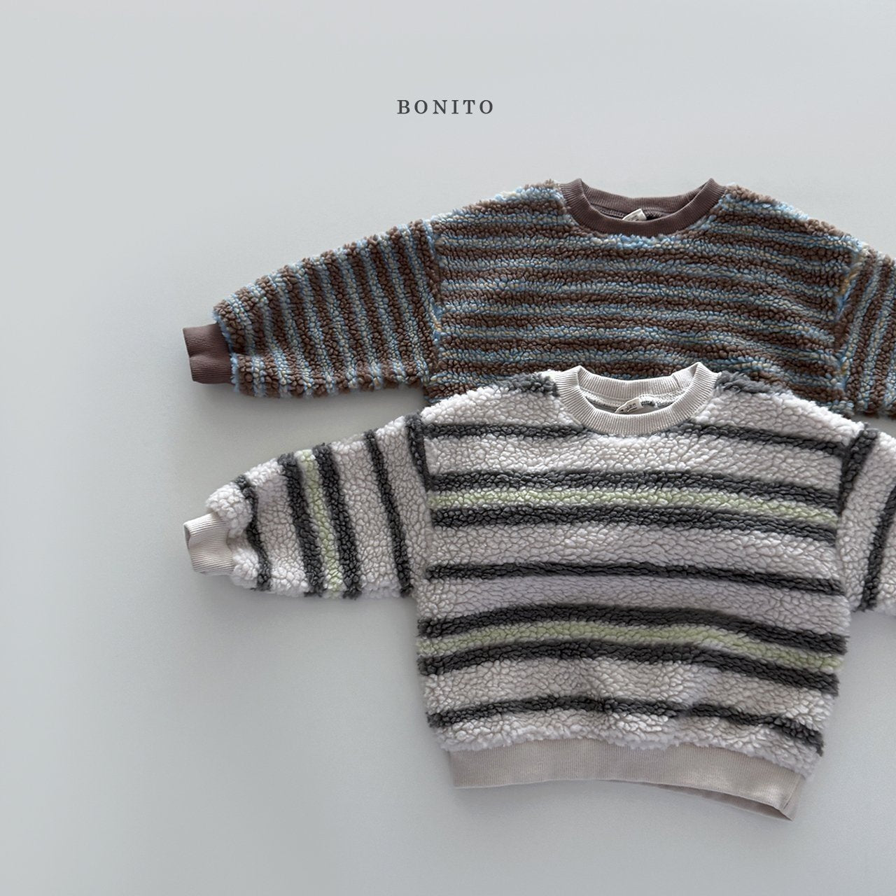 【予約】stripe boa mtm  /  bonito (12ｍ-JM) 불규칙줄덤블