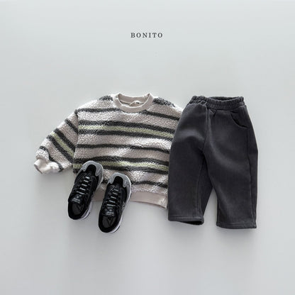 【予約】stripe boa mtm  /  bonito (12ｍ-JM) 불규칙줄덤블