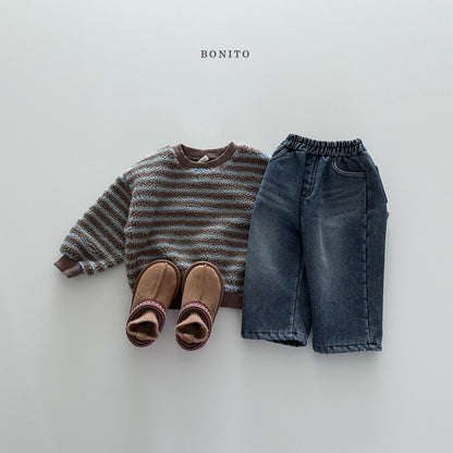 【予約】stripe boa mtm  /  bonito (12ｍ-JM) 불규칙줄덤블