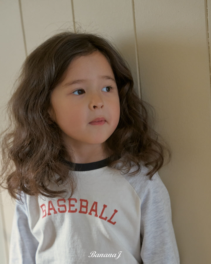 【予約】ベースボールTシャツ / bananaj (XS-JS)