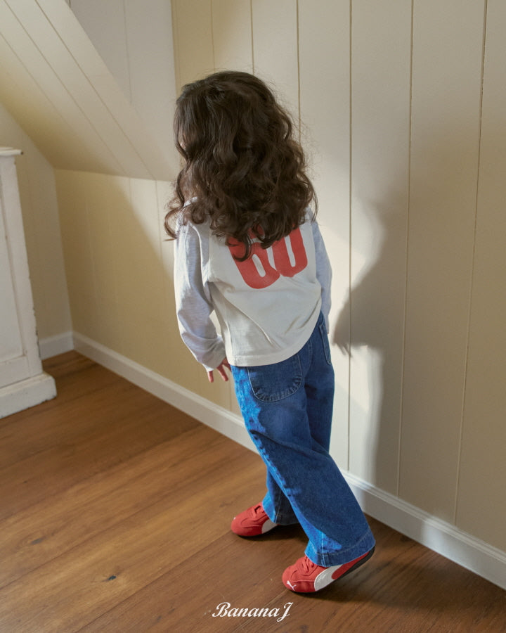 【予約】ベースボールTシャツ / bananaj (XS-JS)