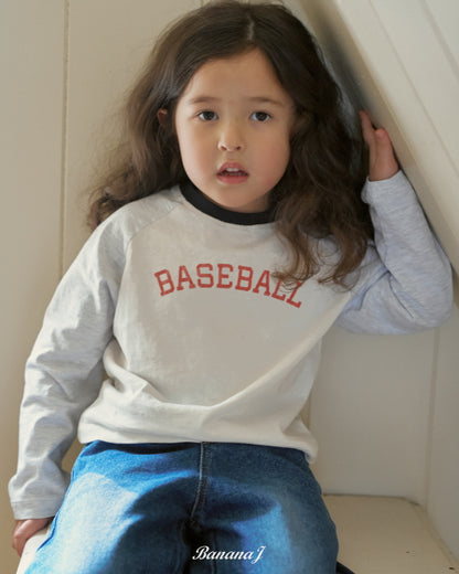 【予約】ベースボールTシャツ / bananaj (XS-JS)