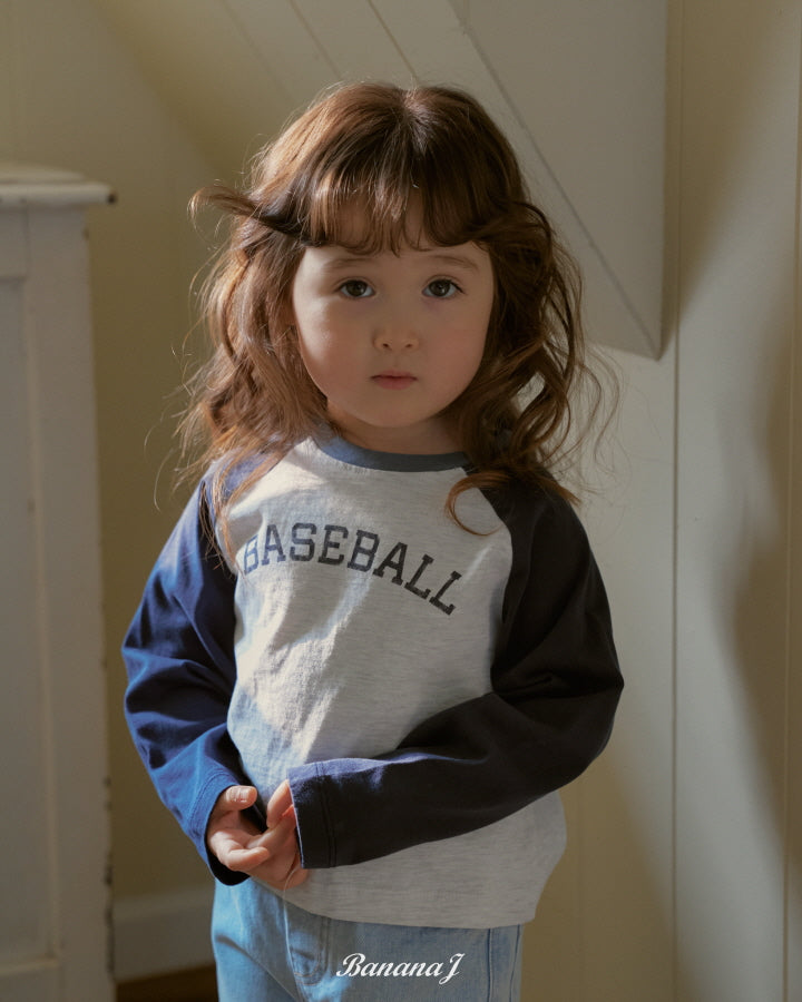 【予約】ベースボールTシャツ / bananaj (XS-JS)