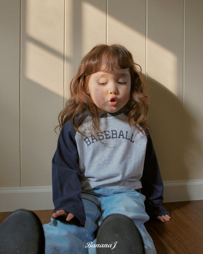 【予約】ベースボールTシャツ / bananaj (XS-JS)