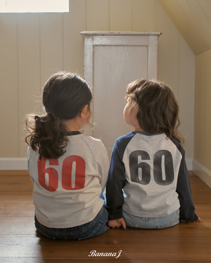 【予約】ベースボールTシャツ / bananaj (XS-JS)