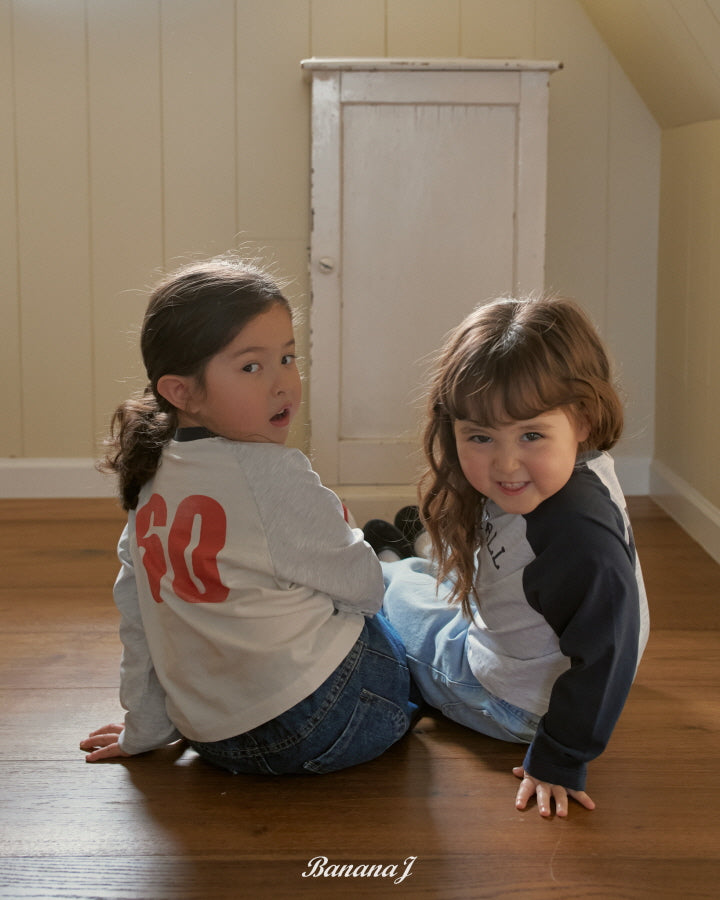 【予約】ベースボールTシャツ / bananaj (XS-JS)