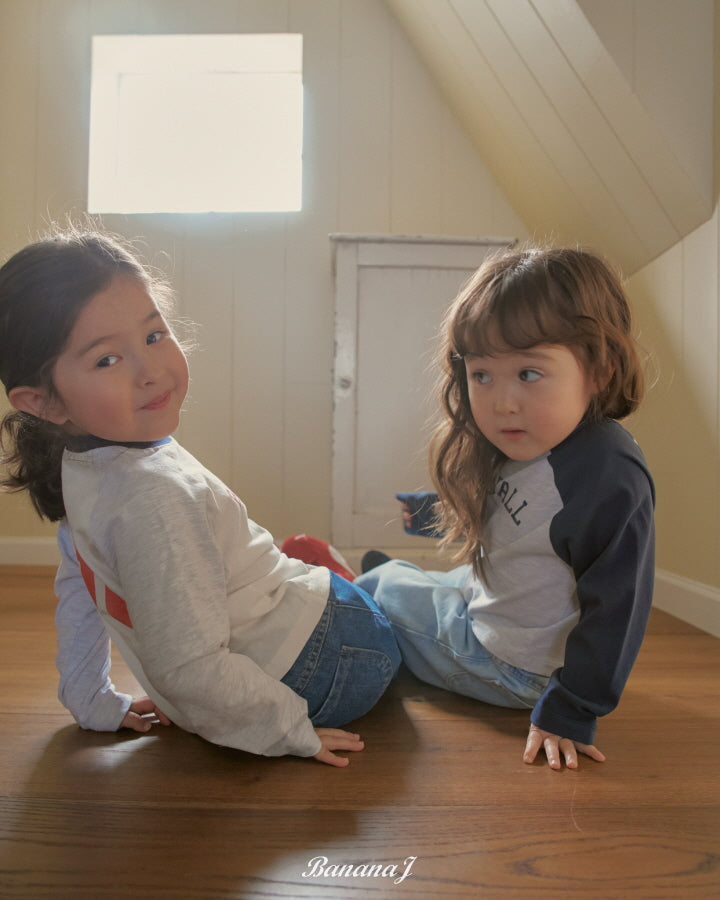 【予約】ベースボールTシャツ / bananaj (XS-JS)