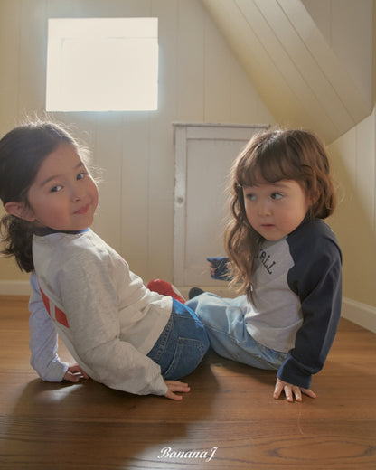 【予約】ベースボールTシャツ / bananaj (XS-JS)