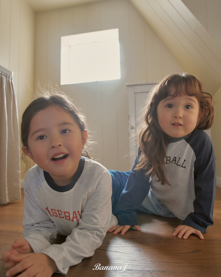 【予約】ベースボールTシャツ / bananaj (XS-JS)