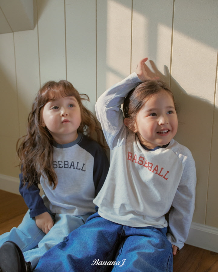 【予約】ベースボールTシャツ / bananaj (XS-JS)