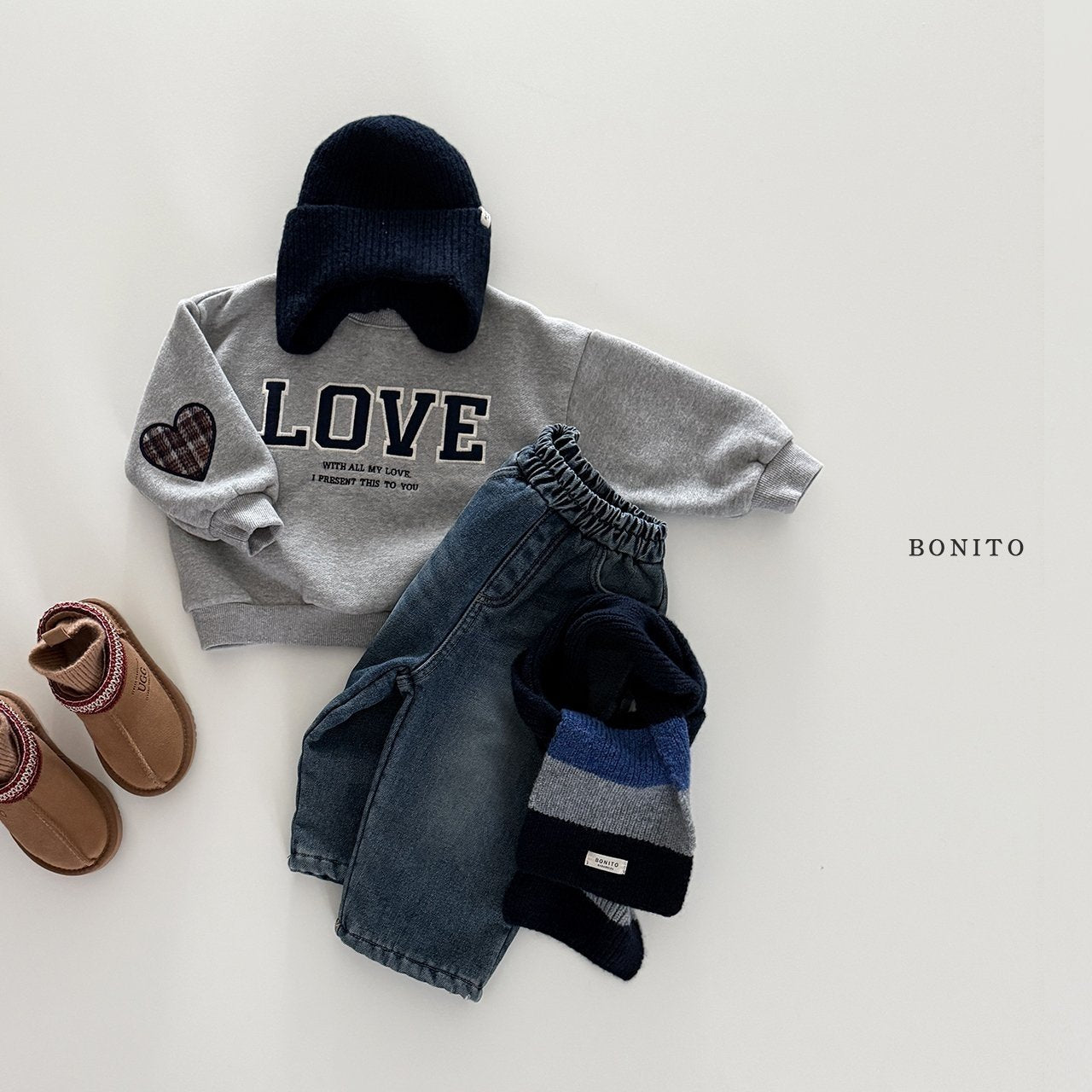 【予約】LOVE heart mtm  /  bonito (12ｍ-JM)
