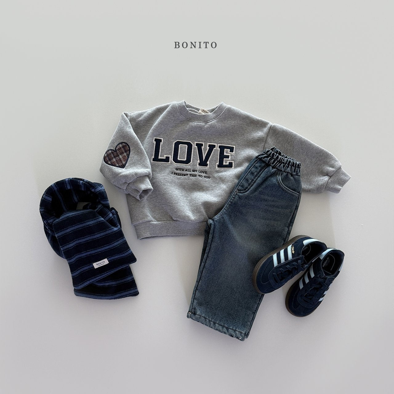 【予約】LOVE heart mtm  /  bonito (12ｍ-JM)