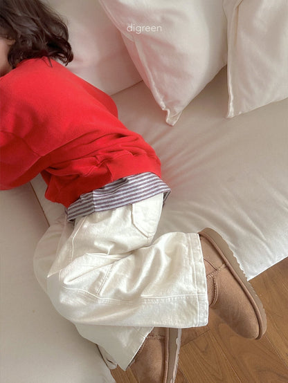 【予約】Flat Wide Pants  /  digreen(S-XXL)